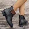 Booties Women's Block Heel Kitten Heel British Style Ankle Boots 2025 New Spring and Autumn