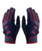 Перчатки для бэттинга UA Yard Midnight Navy Red XL / /