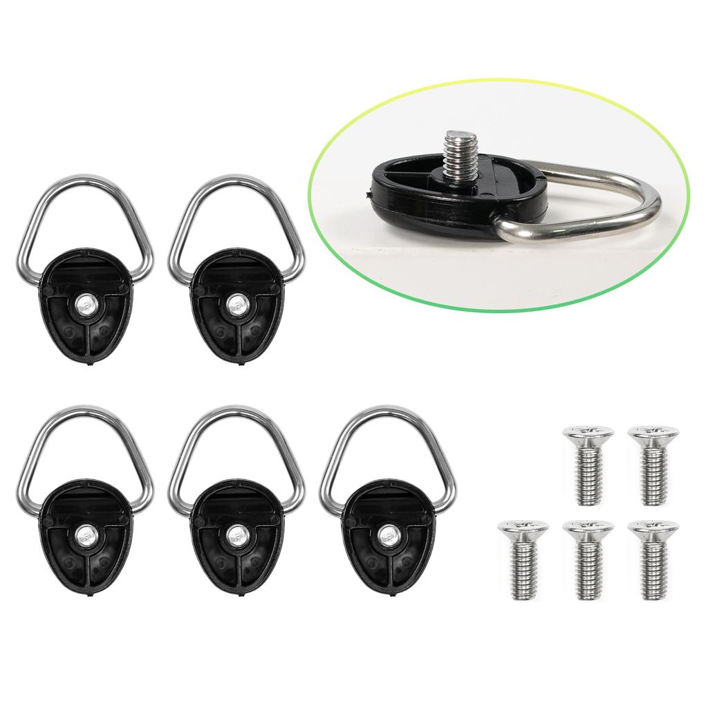 5x For Suzuki Jimny 2019-2025 JB64 JB74 Metal Tie Down Anchor D-Ring D-Plate Buckle Trailer Cargo Truck Net Hook Screw