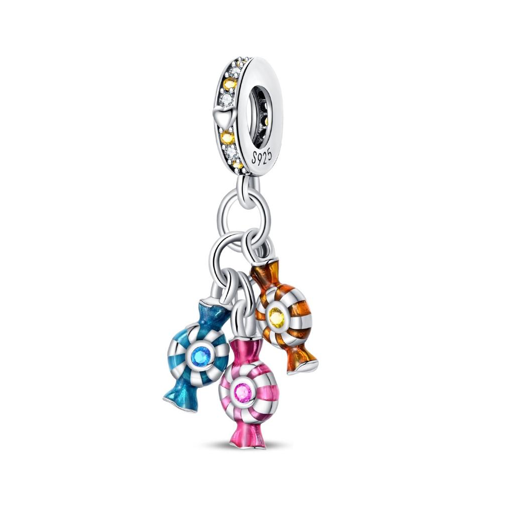 Copper Metal Color Coffee Cake Bread Ice Cream Afternoon Tea beer Charm Bead Components Pendant Bead Component Compatible With 3mm Authentic Original