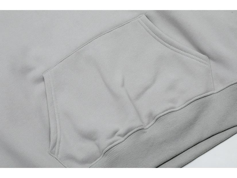 High Street Trend Brand ESSENTIALS Fleece-Lined Heavyweight Flocked Letter Hoodie for Men & Women