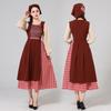 Halloween Children Match Girl Clothes Stage Play Pastoral Farm Maid Civilian Poor Uniform