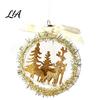 Plastic Holiday Balls Opening Christmas Ball Ornament with Bow, Tree Reindeer Snow Scene Shatterproof Inside Hanging Clear Ball, Xmas Sphere