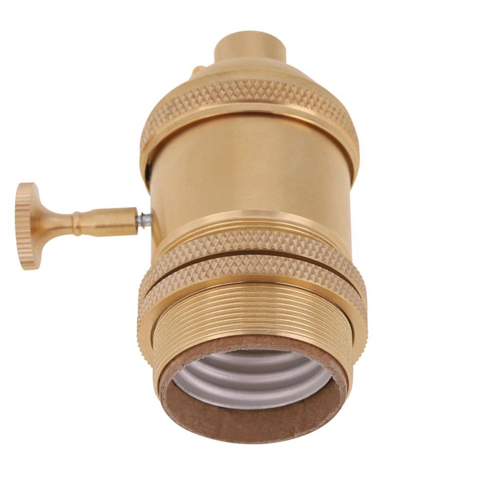E26 E27 Base Lamp Socket Holder Copper Material Pendant Lamp Holder Light Socket Pendant Lighting