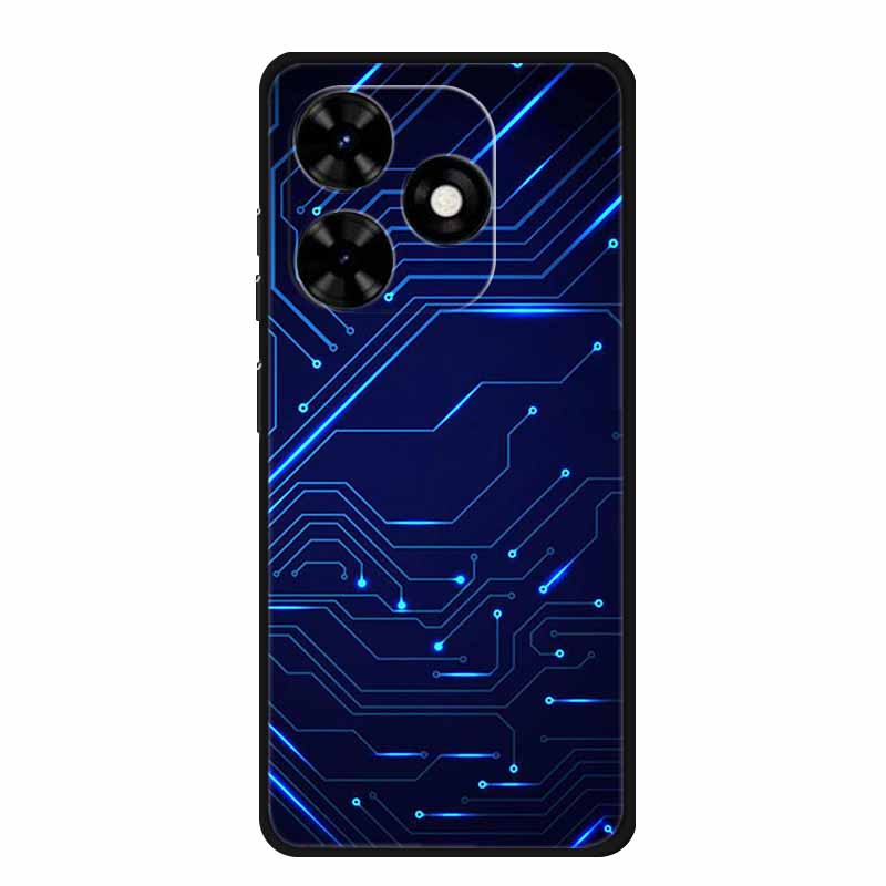 Чехол для Tecno Spark Go 2024 Животные Расписной ТПУ Силиконовый Мягкий Чехол для Телефона для Spark Go2024 BG6 Защитный Волк Ударопрочный Para