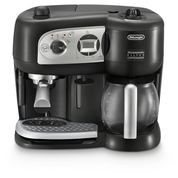 Delonghi BCO 264.1 - Espresso Coffee Maker Combination - Black - Ground Coffee or ESE Pods - 15 Bar Pump - 1750W