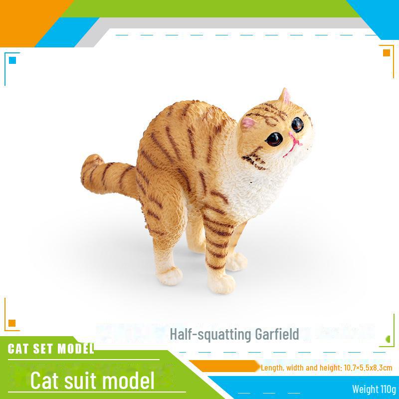 Детский набор игрушек «Черно-белый котенок» — китайские сельские украшения в виде кошечки