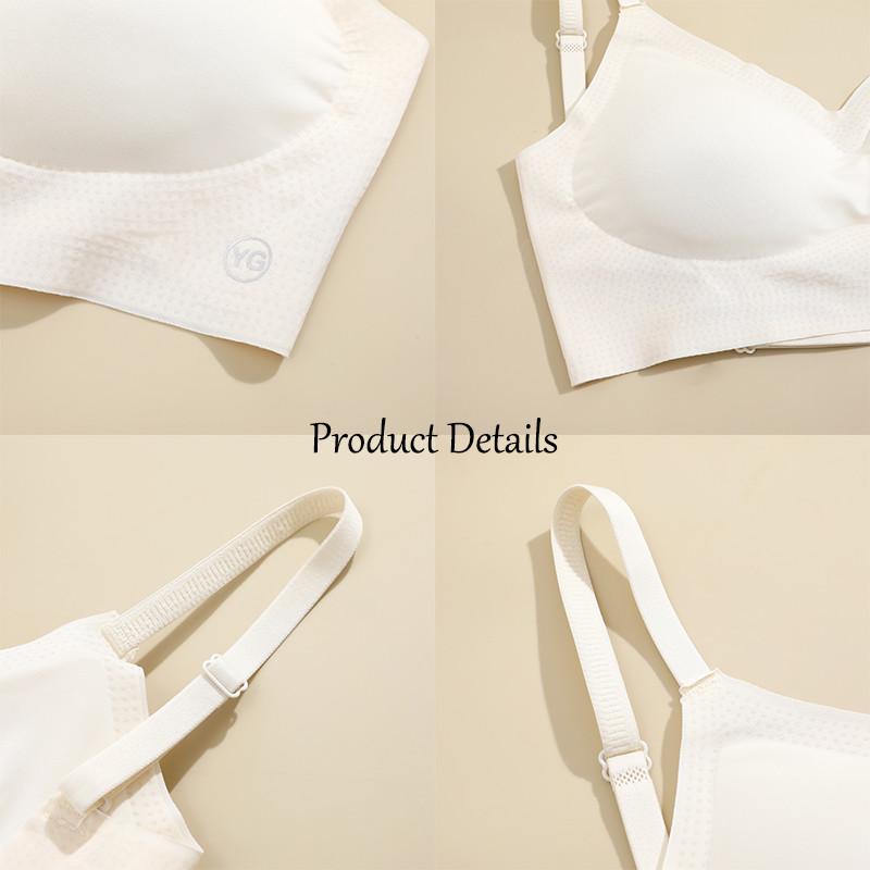 FINETOO Women U-shaped Beautiful Back Bra Seamless Wireless Underwear Backless Bra Push-up Tank Tops