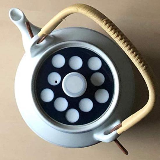 Глиняный горшочек размером 10 с ситечком из нержавеющей стали, произведен в Японии