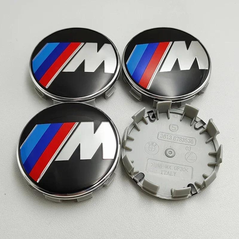 For BMW Se E87 4Pcs 68mm Automobile hub center cover for BMW E46 E39 E60 E90 E53 E36 E30 E87 F10 F30 X1 X3 x5 X6 x7 decoration accessories