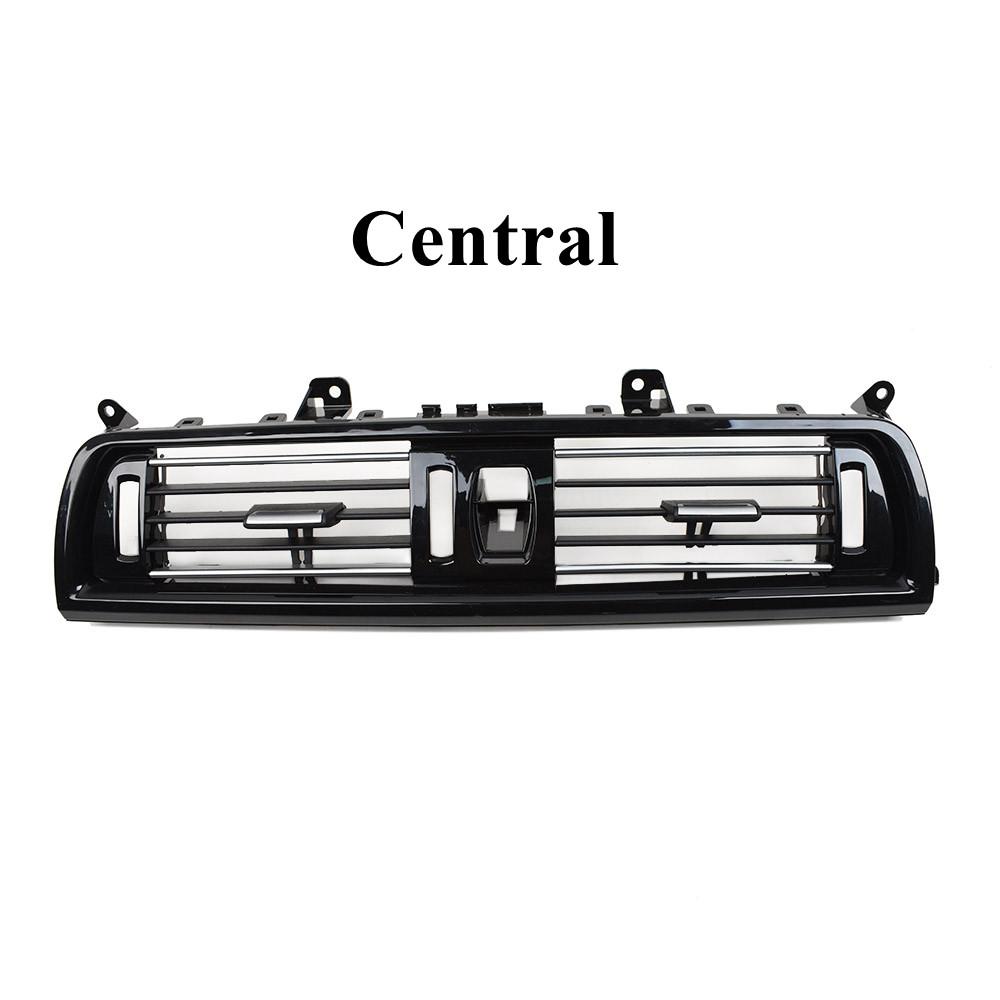 Хромированная черная передняя консоль, решетка кондиционера переменного тока, вентиляционное отверстие для BMW 5 серии F10 F11 520i 525i 528i 530i