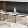 Set of ready-to-install vinyl tiles with print, elegant plant pattern, 9x30x30 cm