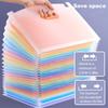 [Rainbow Folder] 25 Layers, 1pc A4 Large Capacity Transparent Expandable Folder ,Can Hold 2000 Sheets | Suitable for Office,School, File Storage Bag