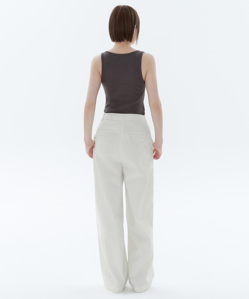 MUSINSA STANDARD WOMAN Женские широкие брюки чинос [Кремовый]