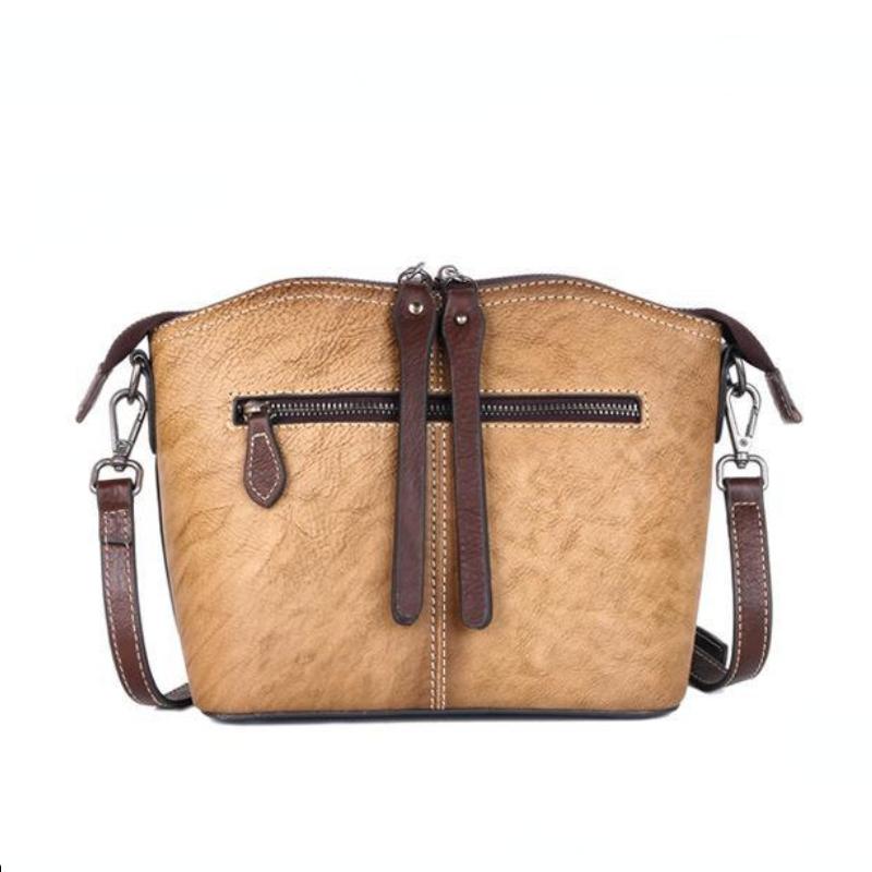 Johnature Высококачественная женская сумка из коровьей кожи в стиле ретро, ​​сумки из натуральной кожи для отдыха, большие вместительные сумки на плечо и через плечо с цветочным принтом