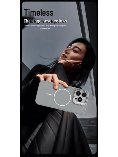Магнитная подставка для iPhone 17 Pro Max Силиконовый защитный чехол