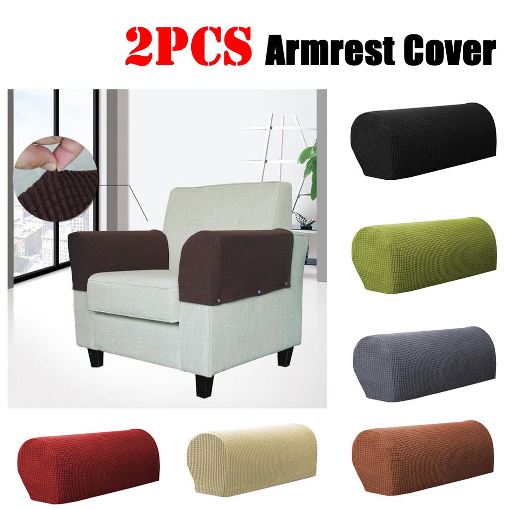 Removable Arm Stretch Sofa Couch Chair Protector Armchair Cover Armrest Sofa Cover Solid Couch Cover