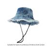 Distressed Bucket Hat Multiple Color Fishing Hat Frayed Edge Bucket Hat Adult Summer Spring Sunproof Fisherman Hat