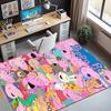 Peppa Pig Pattern Rug, Indoor/Outdoor Mat, for Picnic, Gameroom, Bedroom, Office, Living Room, Home Decor Carpet, Birthday Gift
