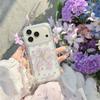 Роскошный чехол для телефона с розовой лилией и золотой фольгой для iPhone 17/16 Pro Max/15/14, Женская версия