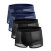 4 шт. трусы больших размеров, мужское сетчатое нижнее белье, мужские боксеры из бамбукового волокна, мужские боксеры, дышащие однотонные трусы