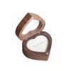 Anti-collision Walnut Wood Rings Box 1/2 Slots Rings Bearer Box Simple Heart Rings Holder  Propose