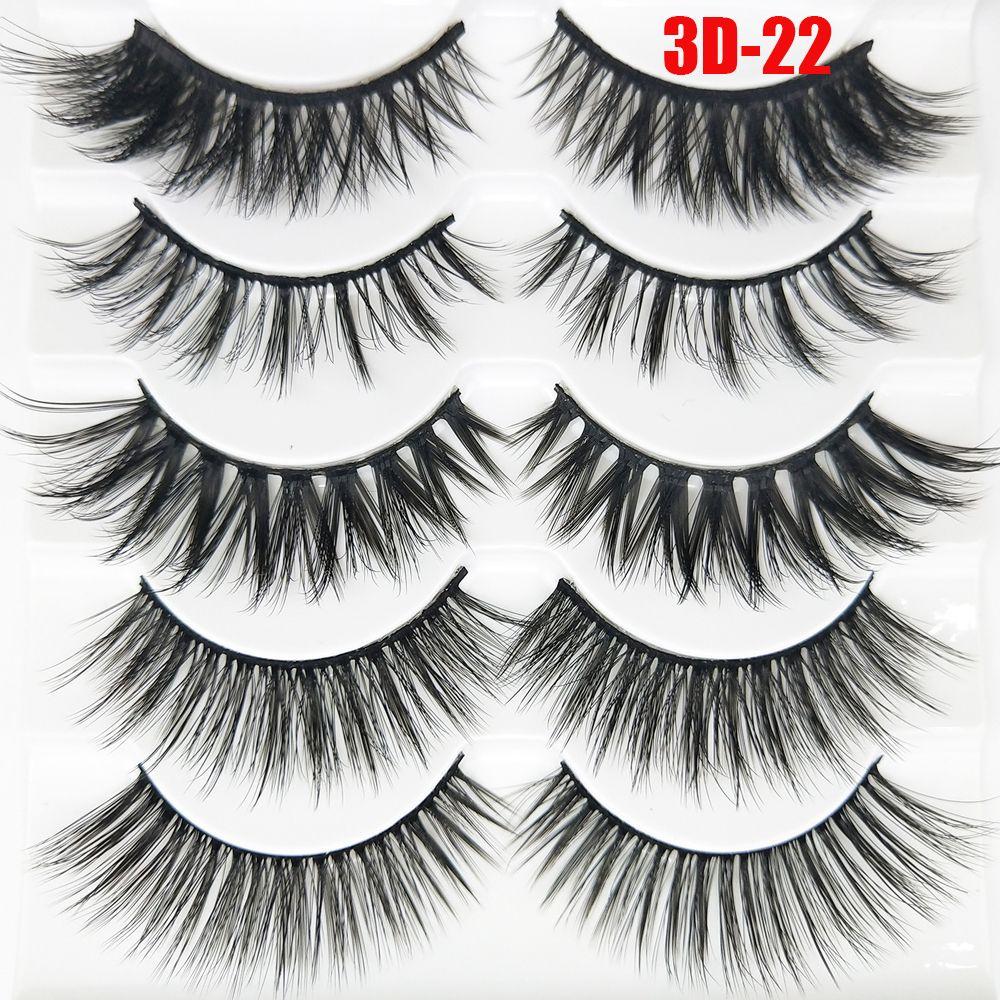 Mixed Styles Full Strips Wispy Fluffy Hair Crisscross Extension Tools False Eyelashes 3D Mink Hair