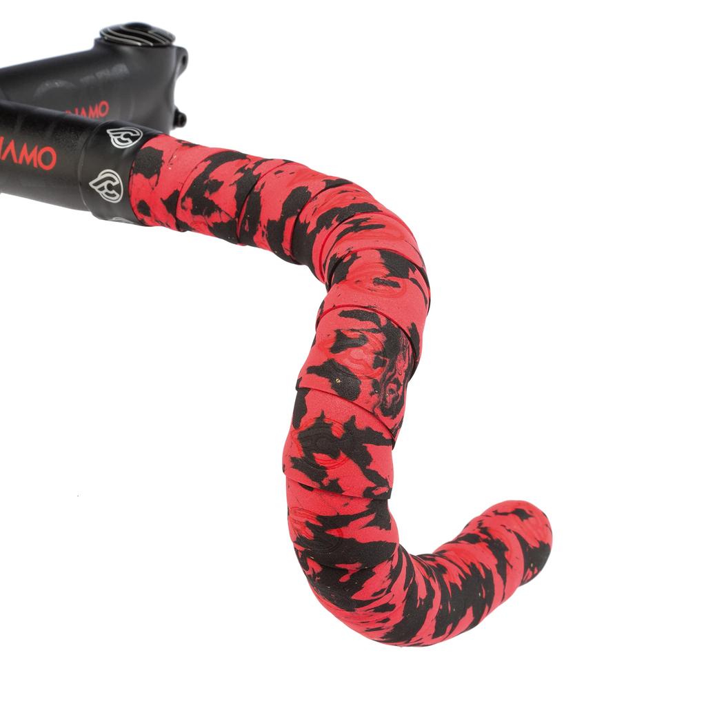 Cinelli Bicycle MTB BMX Mountain Road Bike Bar Tape Cork Macro Splash NMMASPRN Red/Black