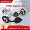 GX16/20/25 Aviation Plug Socket - 2 to 9 Pin, 10P DF Round Flange Connector