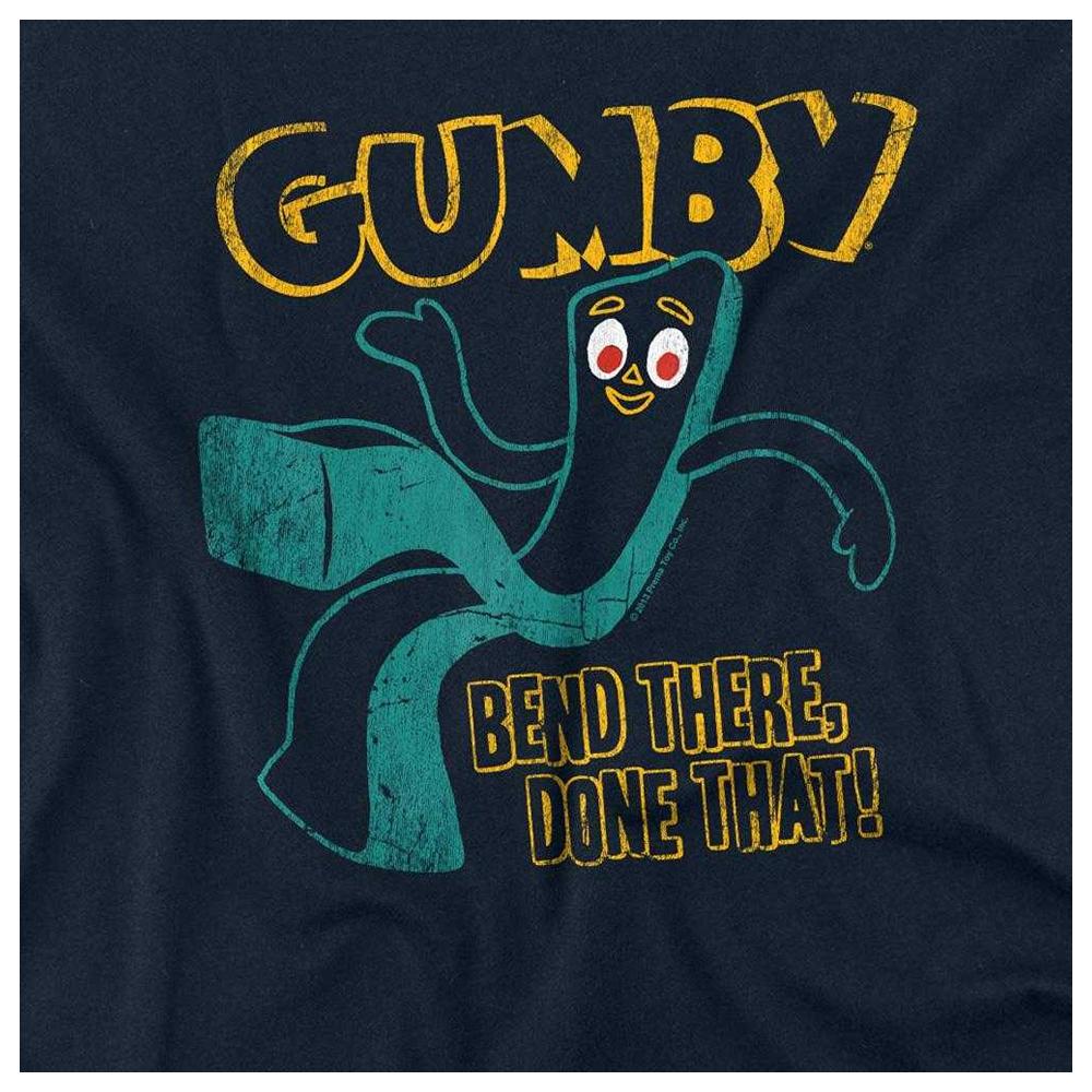 Унисекс Взрослая футболка Gumby Bend There Done That