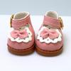 3.8*2.3cm 10cm Cotton Doll Shoes Small Plush Toy Accessories Princess Leather Shoes  for 17cm Dolls