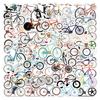 100 Cartoon Bicycle Doodle Stickers Decorative Notebook Skateboard Water Cup Suitcase Stickers