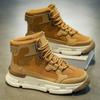 Fashion Autumn Winter Men Boots New High Top Thick Sole Outdoor Climbing Snowy Work Boots Fashion Casual Sports Shoes Soft