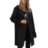Women's Fashionable Solid Color Coat Long Sleeved Pocket Long Hoodies Zipper Casual Jackets Sweatshirts Clothes