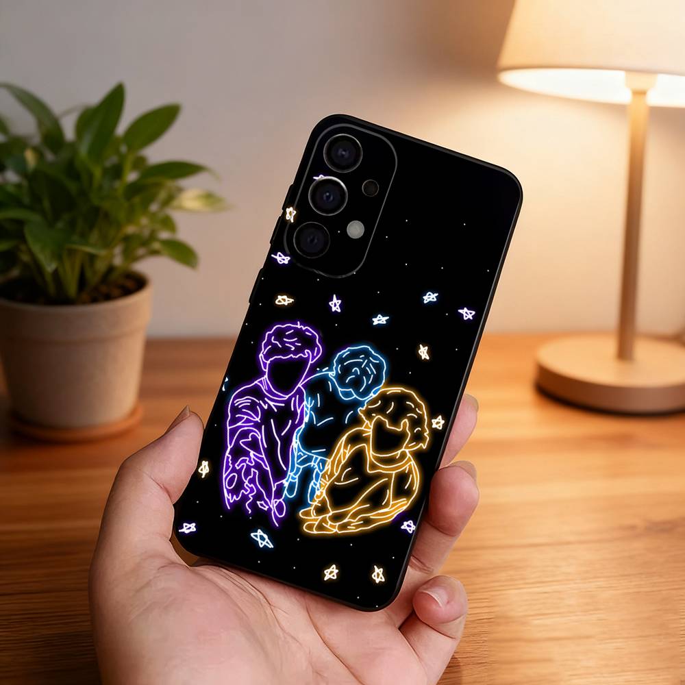 Чехол для телефона Sturniolo Triplets для Samsung S25, S24, S21, S22, S23, S30, Ultra, S20, Plus, Fe, Lite, 5G Черный