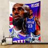 "Basketball Player Design Patterned with StarsPatterned Tapestry for Bedroom and Living Room Home Decor