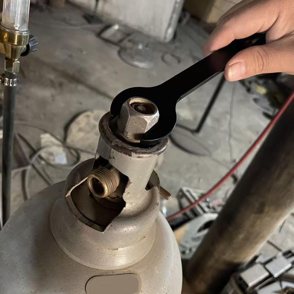 Удобный захват Многофункциональный цилиндрический ключ для газовых баллонов 45# сталь Инструмент для клапанов с эргономичной рукояткой Легкий для переноски