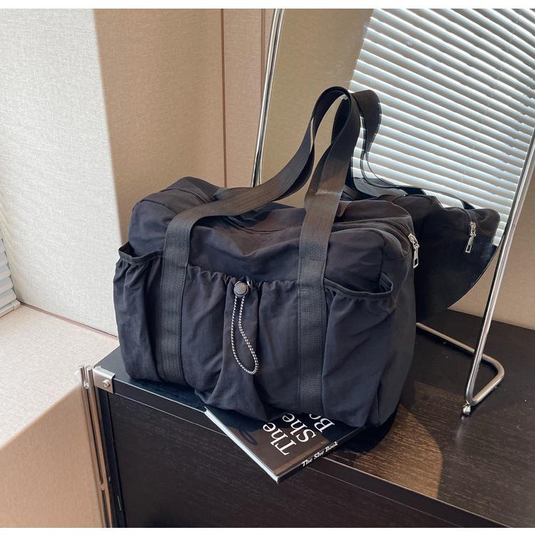 Casual large-capacity nylon bag women's 2025 new versatile shoulder bag short trip tote bag