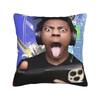 Funny Anchor Ishowspeed Square Pillowcases Polyester Sofa Cushion Case Cool Decorative Throw Pillow Case 40*40