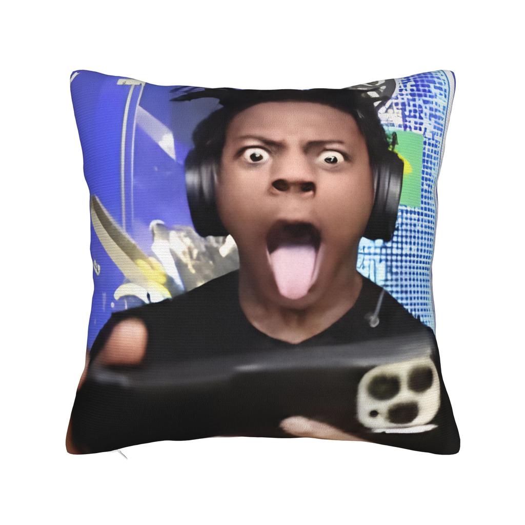 Funny Anchor Ishowspeed Square Pillowcases Polyester Sofa Cushion Case Cool Decorative Throw Pillow Case 40*40