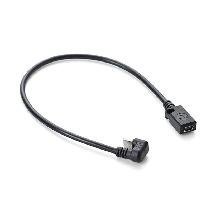 Мини USB 5-контактный female на Type C male Кабель для передачи данных для мобильного гейминга и зарядки планшета, 30 см