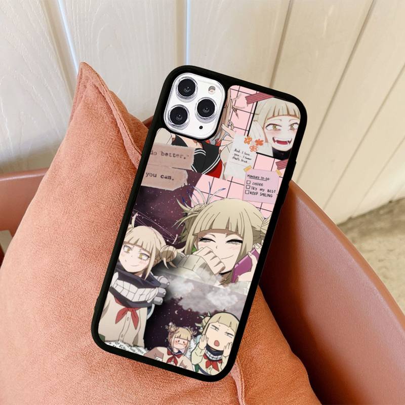 Чехол для телефона Anime Himiko Toga, силиконовый чехол из ПК+ТПУ для iPhone 11 12 13 Pro Max 8 7 6 Plus X SE XR, твердые чехлы