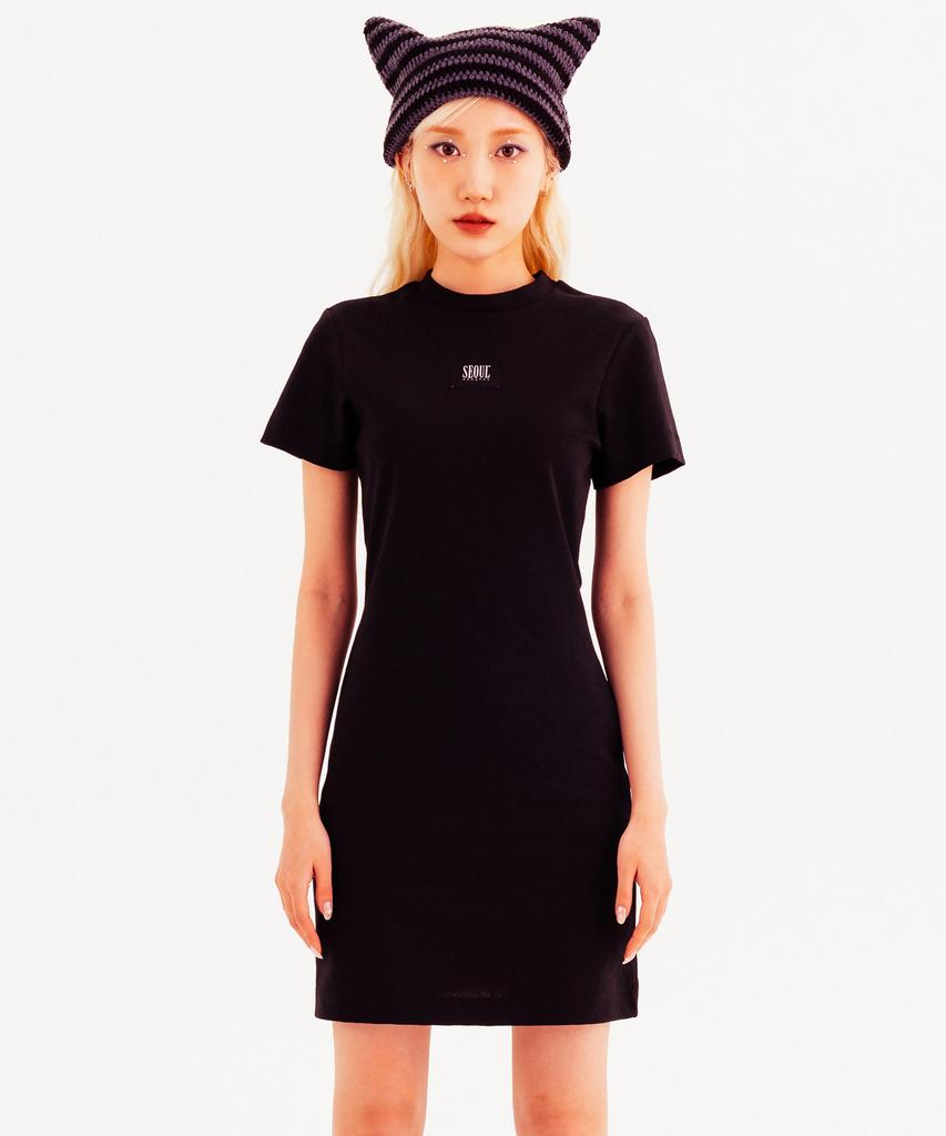 Платье-футболка с круглым вырезом Seoul Apparel Label Point (черный)
