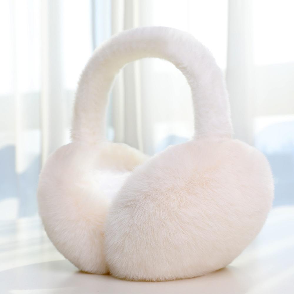 Solid Color Plush Ear Warmer Folding Ear Cover New Earflap Outdoor