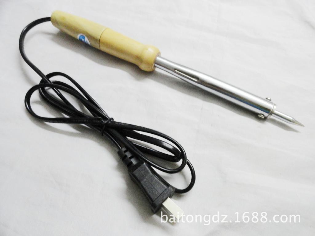 30W/40W/60W External Heating Wooden Handle Electric Soldering Iron with Long-Life Tip