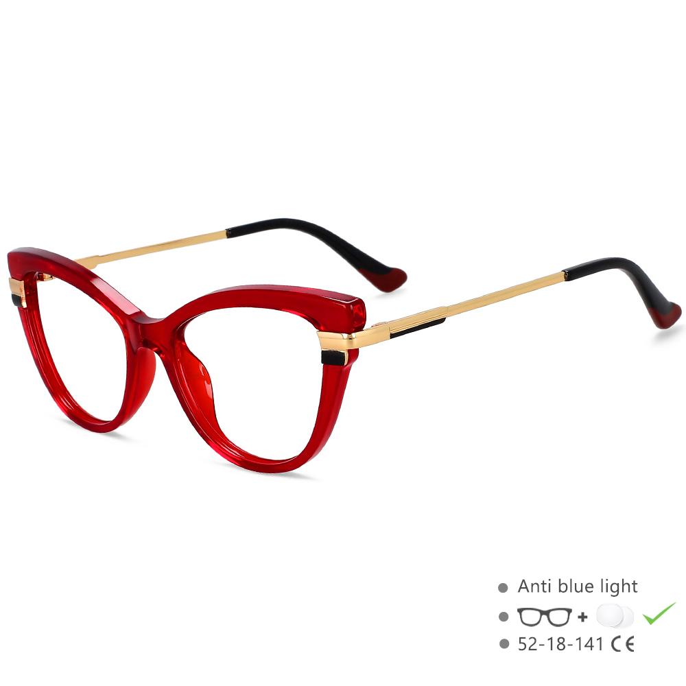 55706 Tr90 Leopard Cat Eye Anti Blue Оправы для очков Женские оптические модные компьютерные очки Индивидуальные очки по рецепту