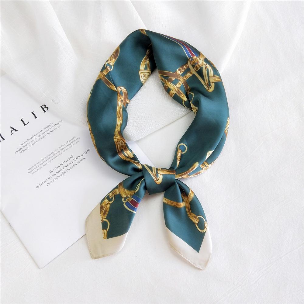 Fashion Decoration Scarf Hairband Tie Hair 70 Small Square Scarf Silk Scarf Women'S Spring And Autumn Versatile Small Scarf Professional Scarf