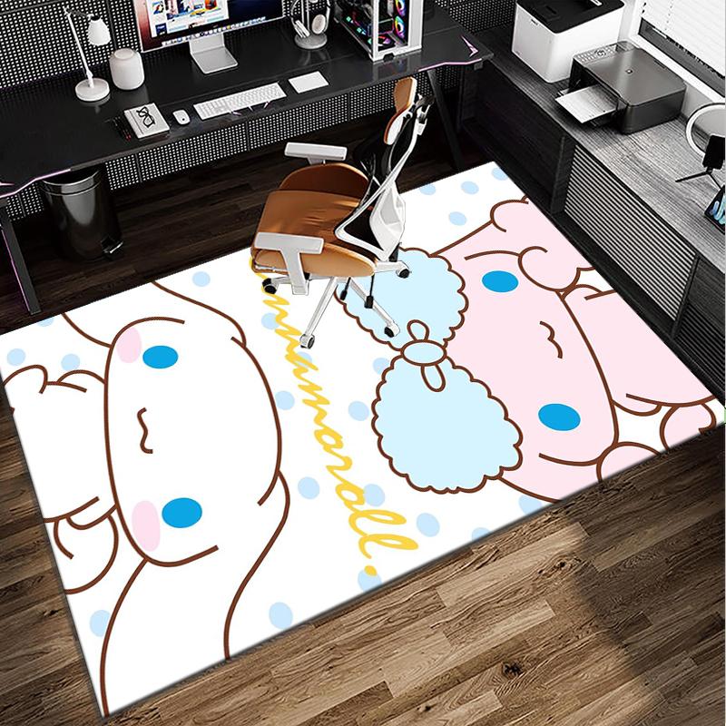 Hello cat Fantasy World Office Rug Chair Mat, Game Carpet, Suitable for Front Door, Bedroom, Living Room, Desk, Holiday Gift