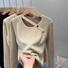 Stylish Knit Top for Women, Autumn & Winter Sweater Pullover, Fashionable Bottoming Shirt
