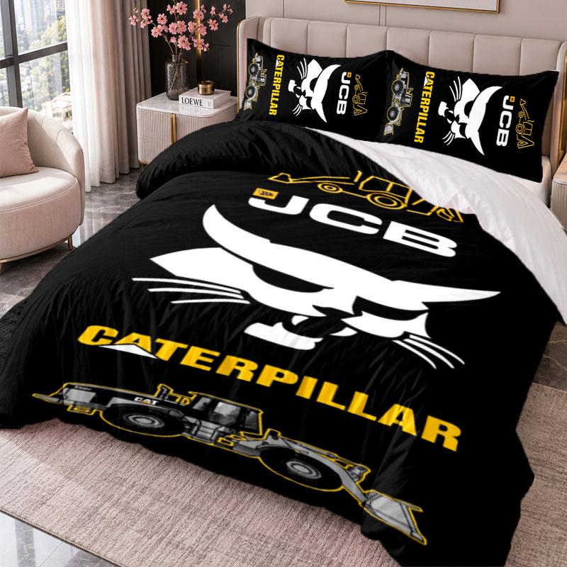 JCB 3Pcs Bedding Set Duvet Cover With Two Pillowcases For Bedroom Home Decoration